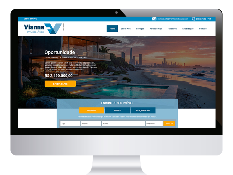 https://www.crisoft.eng.br/s/91/desenvolvedor-de-sites - Imobiliária Vianna